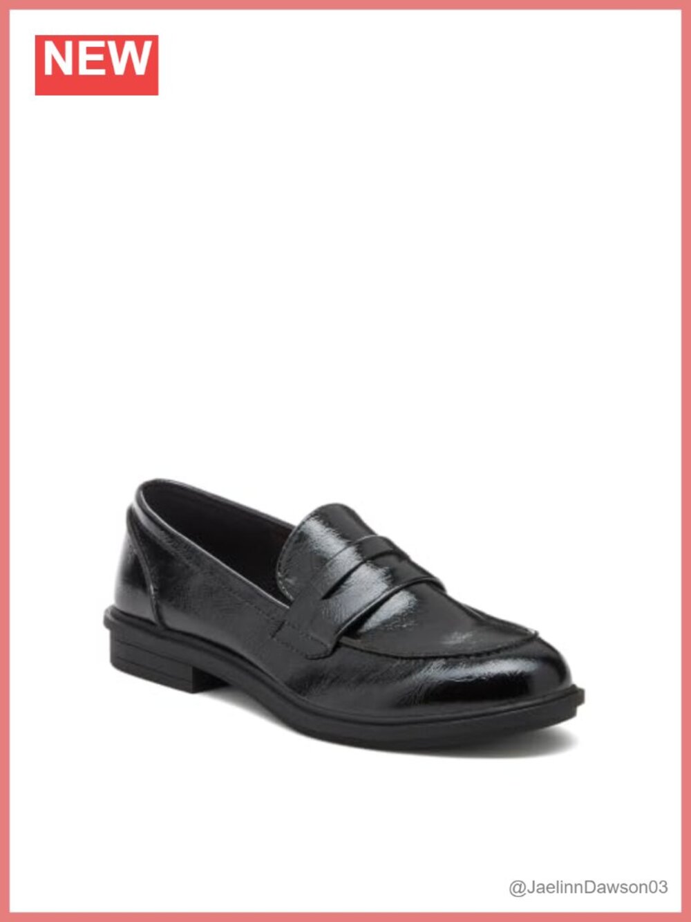 Women's Faux Leather Slip-On Loafer with Foam Insole